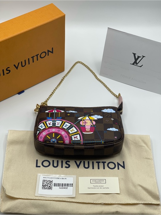 Louis Vuitton Handbags - Louis Vuitton Christmas 2020 Pochette Mini Accessories Damier Ebene Vivienne